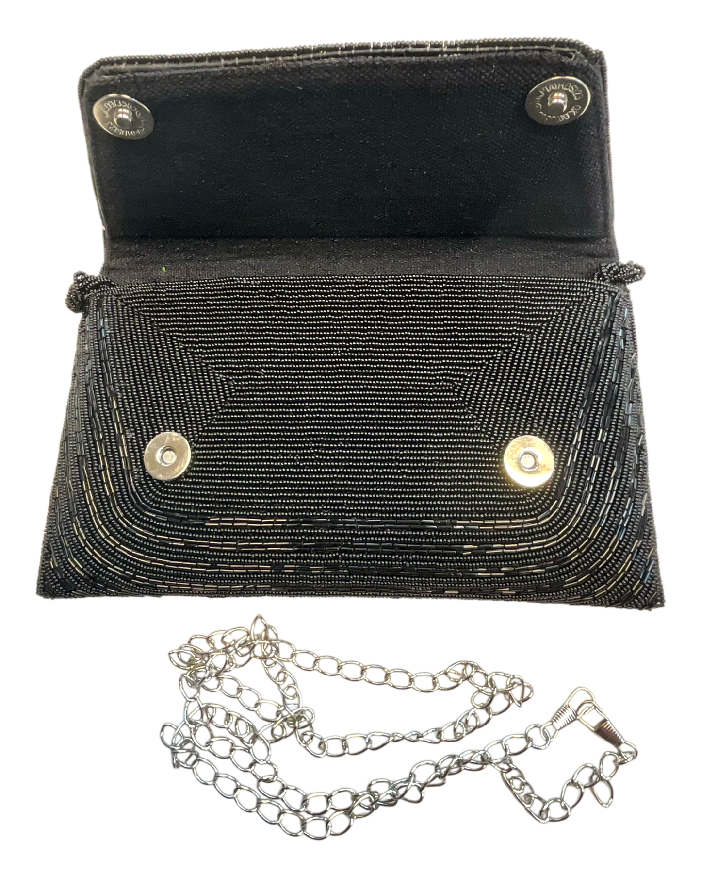 Black - Rich Hand Embroidered Clutch Bag / Handbag -Bollywood / Weddings - JF27 11KJ25