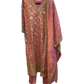 UK10 / 36" - Dusty Pink - Silky Ladies Trousers Suit - Sangeet / Henna / Temple - OC21177 TP