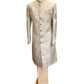Antique Dark Gold - Classic Self Brocade Sherwani with Antique Buttons -  BS786 JP 0924