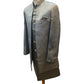 Silver Grey - PREMIUM Mens Knee Length  Jacket with Long Waistcoat - Fantastic Fit - KCS6150 02RK25