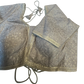 Size 40" / UK 14 - Silver Grey - Rich Silky Embroidered Saree blouse with cups - UK Stock - Quick Delivery - RNK - R885-KC