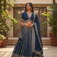 Petrol Blue - Designer Ready Made Lehenga Set - Size 14 (40") UK Stock - 24h Dispatch - VMK180  CP 0425