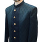 Teal - Classic Self Brocade Panelled Sherwani with Tousers - XS, S, M, L, XL to XXXL BS990 01RA25