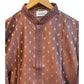 Dusty Pink  - Rich Linen Mens Indian Kurta set - UK Stock - Weddings / Walimas , Sangeet, Diwali, Eid, Mehndi / Henna - NAD25714 VY