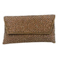 Rose Gold Finish - Rich Hand Embroidered Clutch Bag / Handbag - AKB235 05KP25