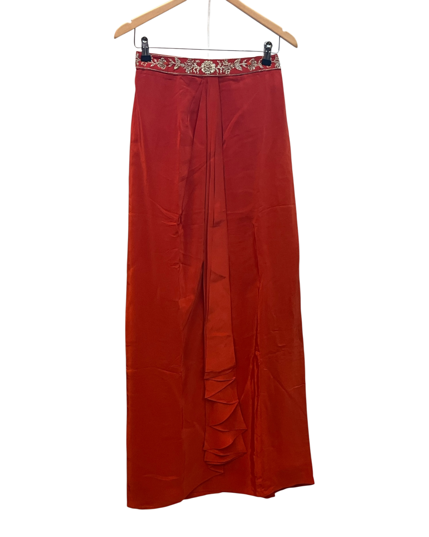 Size 12 (38") - Orange - Designer Ladies Short Top Saree Suit - VMK Bhumi PY