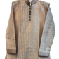 SALE! Size 34" XS - Light Brown - Mens Silky Kurta Top with Draw stringed Trousers , Full Length - SALE2603