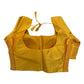 Mustard Yellow - HYBRID Silky Saree blouse - With Elastic on both side for Great fit - Size 36",38", 40" S M L  - VAM1216 Ap