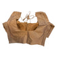 Light Brown - HYBRID Silky Saree blouse - With Elastic on both side for Great fit - Size 36",38", 40" S M L  - VAM1216 Ap