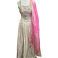 Size 14 / 40" Bust - Cream - Ready Made Lehenga Set - UK Stock - 24h Dispatch - KTC2501 57 TV
