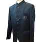 PREMIUM Slim Fit Mens Teal Self Brocade BandhGala / Prince / Chinese Collar Jacket - Fantastic Fit - CS2410 TA 0524