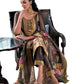 Dark Grey - Banarasi Handloom Ladies Indian Salwar Suit with Printed Dupatta - Available in Size 10 (36") LL-FAR22405 TY 1024