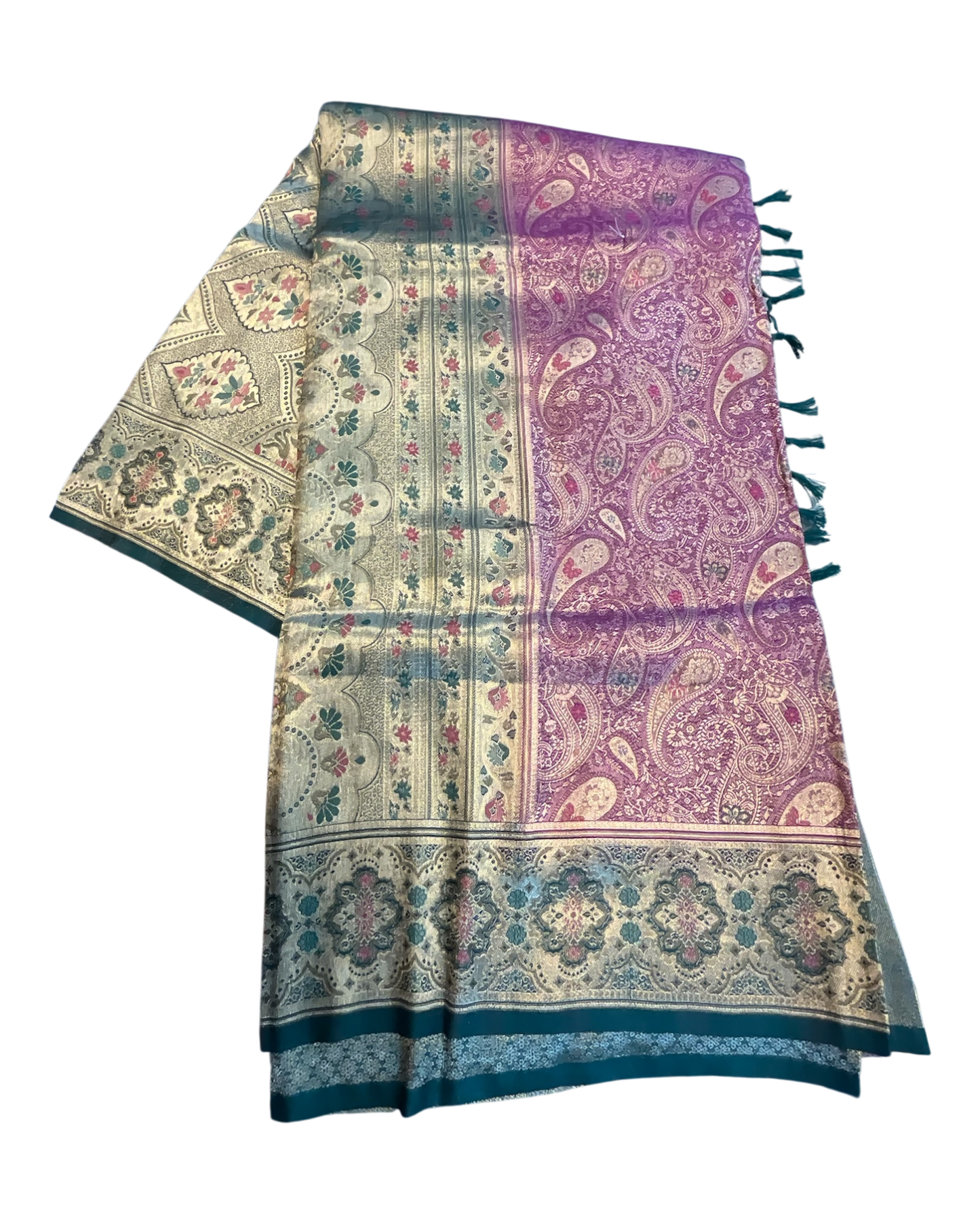 Wine - Rich Brocade Traditional Handloom Saree with Blouse Piece - UK stock - 24hr Dispatch - SP2627 TV