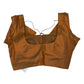 Copper Brown - Silky Saree blouse - UK Stock - Next Day / 2-3 Days Delivery - Size 34"-46" - XS, S, M, L, XL, XXL - VFL289 R