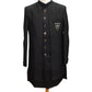 Black - Stunning Double Layered Mens Sherwani - SHU2506 JC 0325