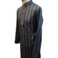 Dark Grey - Silky -  Mens Indian Kurta set - Weddings / Walimas , Sangeet, Eid, Mehndi / Henna - NAD2514 01KP25