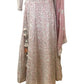 Dusty Pink - Delicately Embroidered Chiffon Designer Lehenga Set - UK 12-16 - UK Stock - 24h Dispatch - NE2401 CP 0724