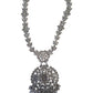 Silver & Pearls - Silver Finish Long Necklace set - Bollywood - Weddings - KAJ1047 11KA24