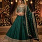 Size UK 10 (36") Dark Green - Lehenga Set - Mehndi / Sangeet / Bridesmaids / Weddings / Garba  - UK Stock - 24h Dispatch - JF12061 09TT26