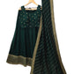 Dark Green - Silky Lehenga Set - Weddings ,Bridesmaids, Sangeet,  Henna, Haldi - 24h Dispatch - AF2414 TT 0624
