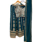 Size 12 / 38" Bust - Teal / Tuquoise - Ready Made Lehenga Set - UK Stock - 24h Dispatch - KTC250652 VA