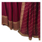 Dark Magenta - Silky Lehenga Set - Weddings ,Bridesmaids, Sangeet,  Henna, Haldi - 24h Dispatch - AF2414 TT 0624