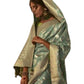 Sea Green - Chiffon Saree with Fancy Ready made Blouse - SA232 TC 0624