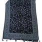 Cotton / Silky Dark Navy Anarakali  Long Dress with Grey Embroidery - Size 12 (Bust 38") - Dulhan HY 0724