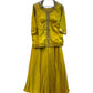 UK 20 / 46" - Yellow - Ladies Sharara / Palazzo Trousers Suit - UK Stock - Sangeet / Henna / Weddings - DIL8640 TP