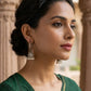 Delicate Kundan & Pearl Hoop Jhumka Earrings - 15BE36 09T26