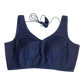 Size 36" / UK 10 - Navy Blue - Sleevless Saree blouse with cups - UK Stock - With Margin inside - VAM1301 - KY