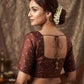 Size 38" / UK 12 - Maroon - Saree blouse with cups - UK Stock - Quick Delivery - VAM1351 - C