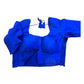 Royal Blue - HYBRID Silky Saree blouse - With Elastic on both side for Great fit - Size 36",38", 40" S M L  - VAM1216 Ap