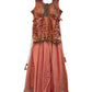 UK 14 / 40" - Coral Pink - Ladies Sharara / Palazzo Trousers Suit - UK Stock - Sangeet / Henna / Weddings - DIL86058 TP