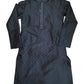 Black - Silky Self Brocade Mens Kurta Set - Wedding Sangeet Mehendi Haldi - SHU2306 KT 0923