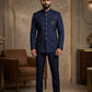 Dark Navy Blue - PREMIUM Slim Fit Mens Nehru / BandhGala / Prince / Chinese Collar Jacket - Fantastic Fit - CS2701 VP