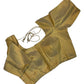 Classic Gold - Silky Saree blouse - UK Stock - Next Day / 2-3 Days Delivery - Size 34"-46" - XS, S, M, L, XL, XXL - VFL289 R