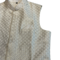 Champagne - Premium Self All Over Embroidered - Mens Indian Waistcoat - UK Stock - 24 hr Dispatch - KCS4787 03KR26