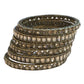 Antique Gold Finish GOLD Reverse Stone Bangles (Set of 6) - Mix N Match - SR219R