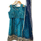 Size 14 / 40" Bust - Tuquoise Blue - Ready Made Lehenga Set - UK Stock - 24h Dispatch - KTC250626 TY