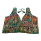Size 42" / UK 16 - Jade Green - Rich Silky Printed Saree blouse with cups - UK Stock - Quick Delivery - RNK - R961-KV