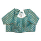 38" & 42" - Light Blue / Turquoise - Banarasi Brocade Saree / Lehenga Blouse -UK Stock - Quick Dispatch - X1212 08H25