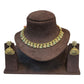 Light Green & Pink - Medium Size Antique Gold Finish Necklace Set - AE2508 H 0525 (Copy)