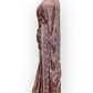 Dusty Pink - Chiffon Crepe - Party Wear Embroidered Saree with Blouse Piece - SP2504004 PY