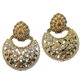 Regal Kundan & Pearl Crescent Chandbali Earrings - Bollywood - Weddings - 6ER34 09Tp26