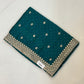 Turquoise Blue - Fancy Party Saree with Blouse Piece - UK stock - 24hr Dispatch - SP2603 VY
