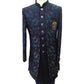 Stunning Double Layered Navy Blue Sherwani -  SHU2311 JY 0923