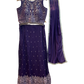 SALE ! Size UK 12 (38") Purple - Lehenga Set - Mehndi / Sangeet / Bridesmaids / Weddings / Garba  - UK Stock - 24h Dispatch - PC2609  07xyz26