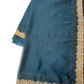 Petrol Blue - Saree with Thread / Stone Work and Blouse Piece - UK stock - 24hr Dispatch - SP2612 KR