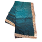 Teal - Soft Crepe - Stone Work Saree with Blouse Piece - UK stock - 24hr Dispatch - RS2540 TV
